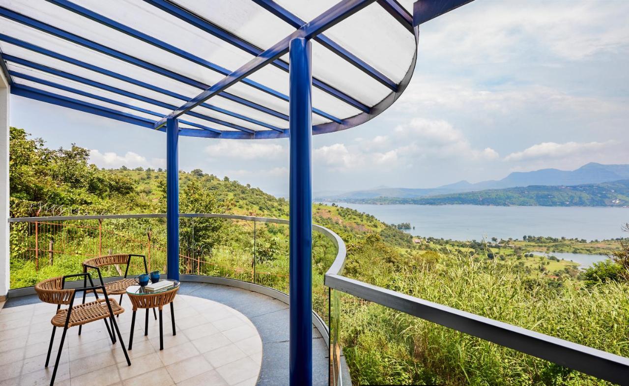 Saffronstays Kaia Waters By Kosha Villas, Pawna - Greek Style Villa With Panoramic View Of Pawna Lake Kolvan Bagian luar foto